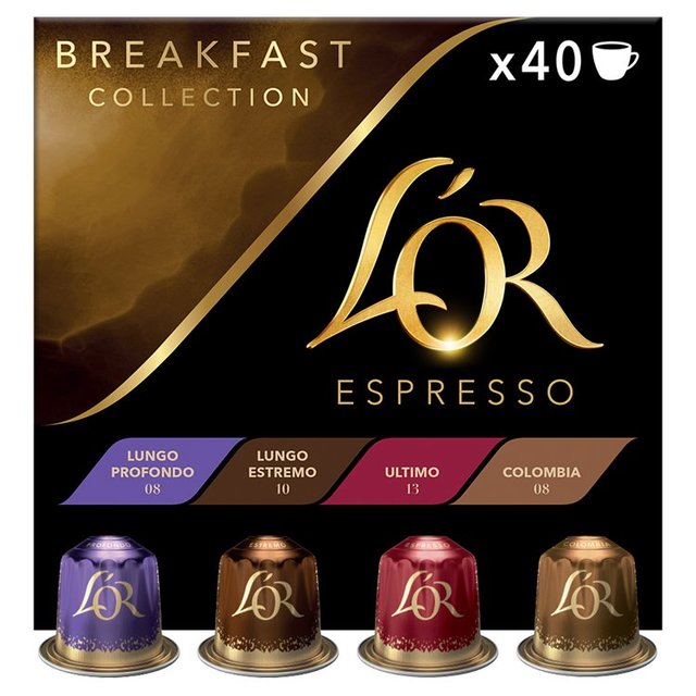 L'OR Breakfast Assortment X40 Coffee Pods 40 per pack