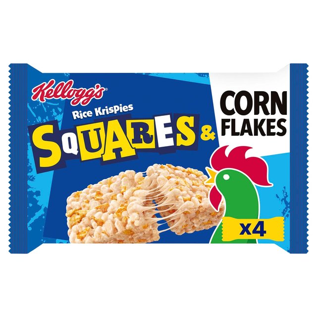 Kellogg's Rice Krispies Squares & Cornflakes Snack Bars 4 x 31g