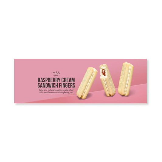 M&S Raspberry Cream Sandwich Fingers 2 x 150g