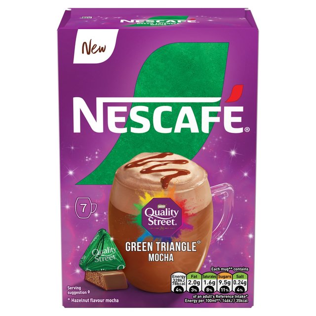 Nescafe Green Triangle Quality Street Mocha 7pk 7 x 19g