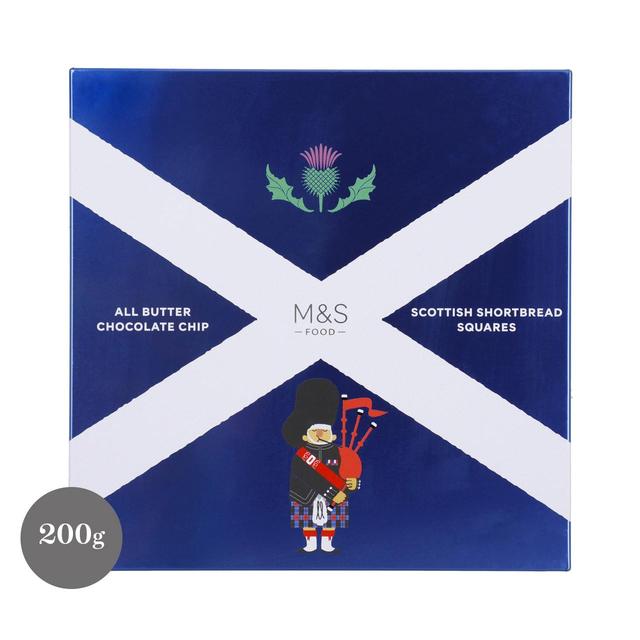 M&S All Butter Dark Chocolate Chip Shortbread 200g