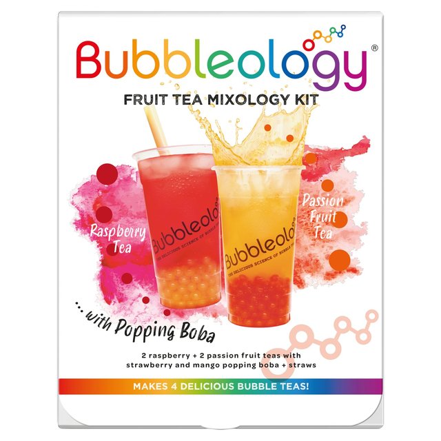 Bubbleology Fruit Bubble Tea Mixology Kit with Popping Bobba 430g