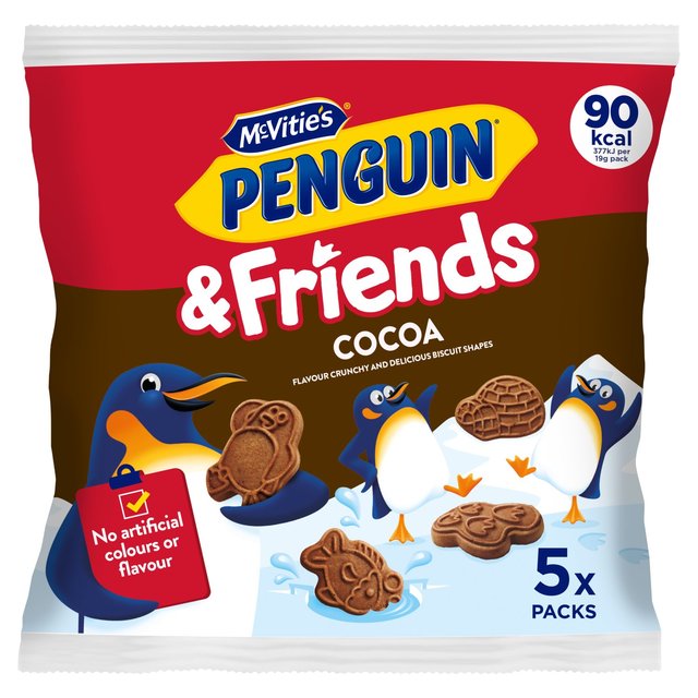 McVitie's Penguin & Friends Cocoa Mini Biscuits 5 per pack