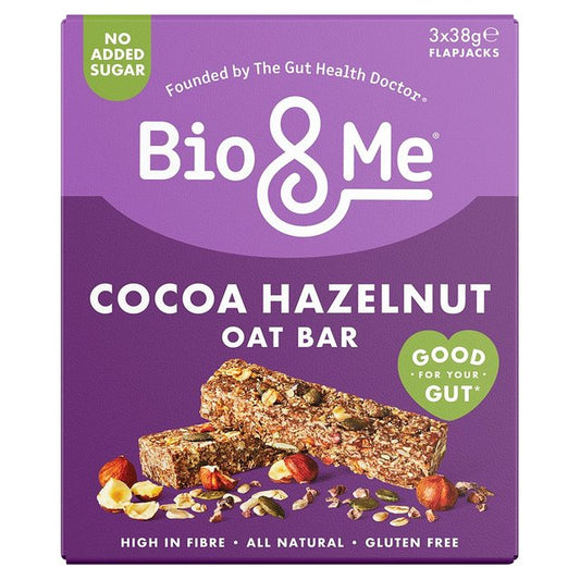 Bio&Me Cacao & Hazelnut Oat Bars 3 x 38g