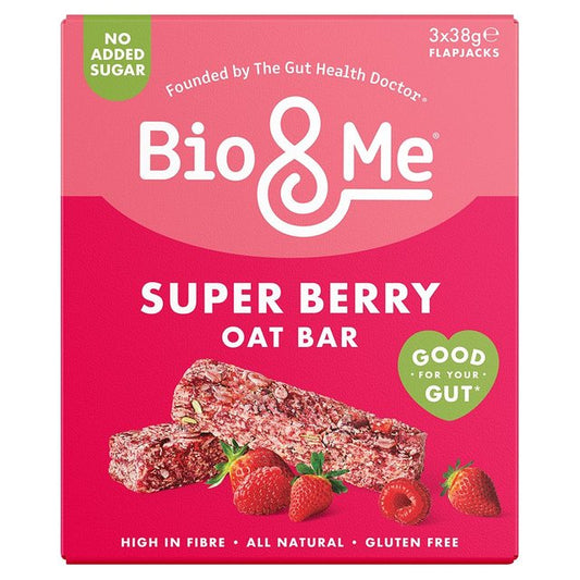 Bio&Me Super Berry Oat Bars 3 x 38g