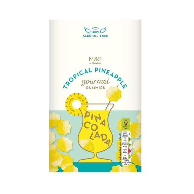 M&S Tropical Pineapple Pina Colada Gourmet Gummies 140g