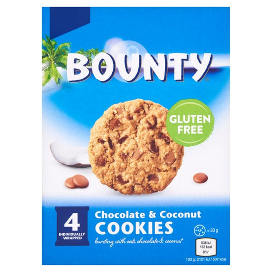 Bounty Gluten Free Chocolate & Coconut Cookies 120g