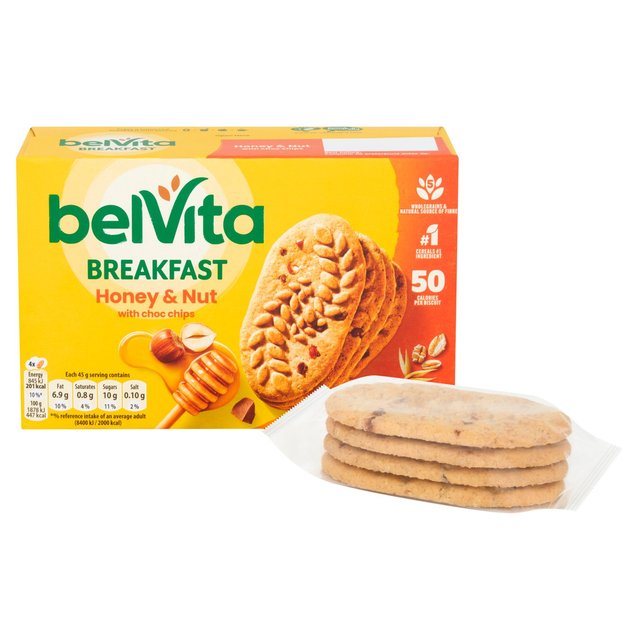 Belvita Honey & Nuts Choc Chips Breakfast Biscuits 5 per pack