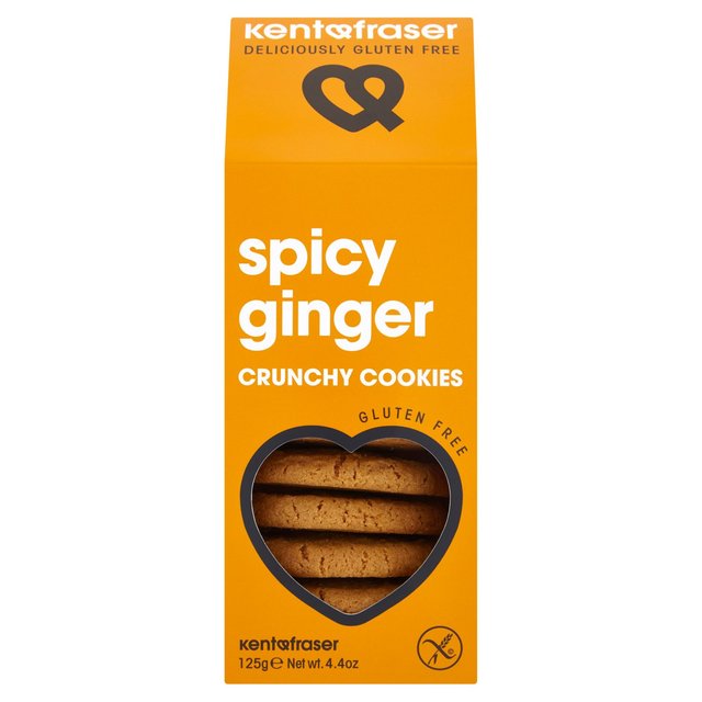 Kent & Fraser Gluten Free Spicy Ginger Crunchy Cookies 125g