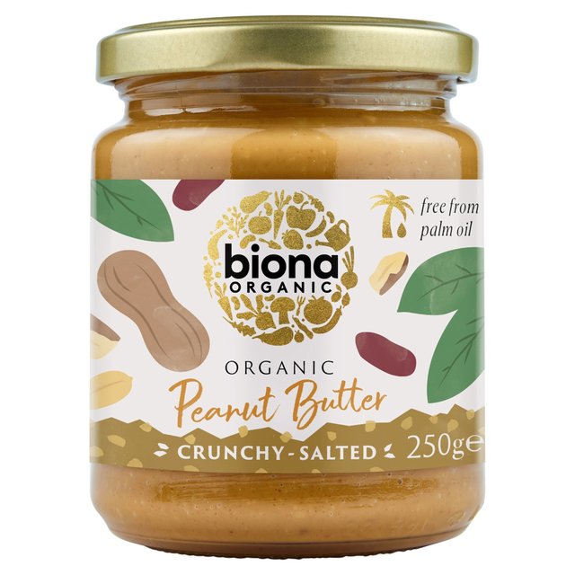 Biona Organic Peanut Butter Crunchy (free from Palm Fat) 250g