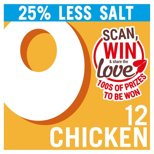 Oxo 12 Reduced Salt Chicken Stock Cubes 71g