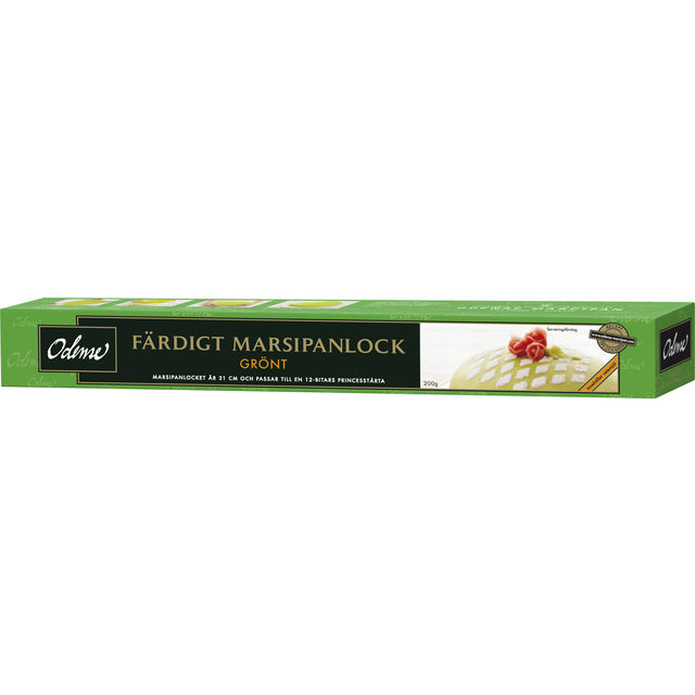 Odense Marsipanlock Gront Ready Rolled Marzipan Cake Cover, Green 200g