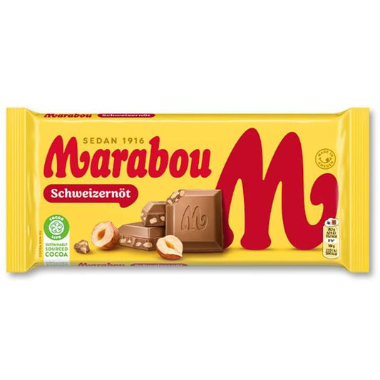 Marabou Schweizernöt Milk Chocolate with Hazelnuts 200g