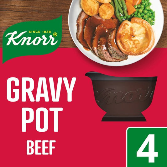 Knorr 4 Beef Gravy Pots 4 x 28g