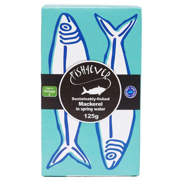 Fish 4 Ever Mackerel in Spring Water 125g