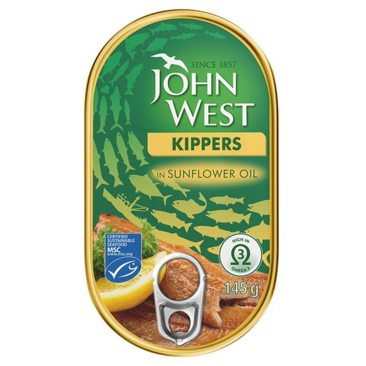 John West Kippers Brisling In Sunflower Oil 145g