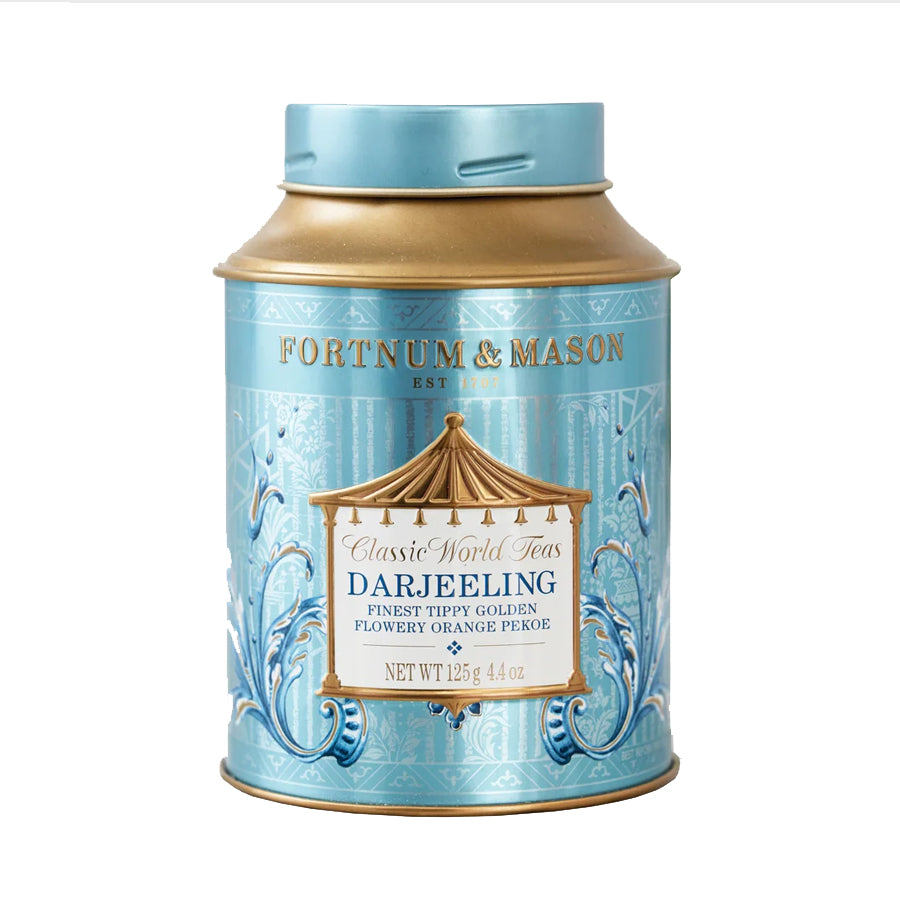 FORTNUM & MASON Dargeering FTGFOP Leaf Tin 125g フォートナム&メイソン 紅茶 ダージリン オレンジペコ リーフティー 1缶 125G  Finest Tippy Orange Peko 茶葉 イギリス