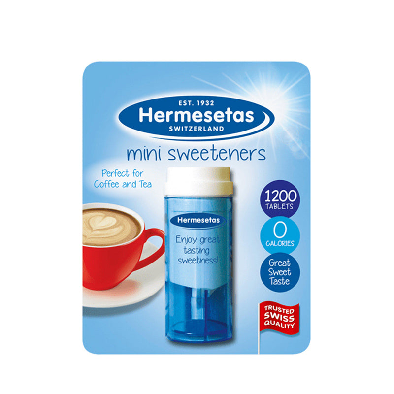 Hermesetas Mini Sweeteners 1200 x 6 Packs ノンカロリー 甘味料 エルメスタ 1200粒 x 6パック まとめ買い 糖質オフ