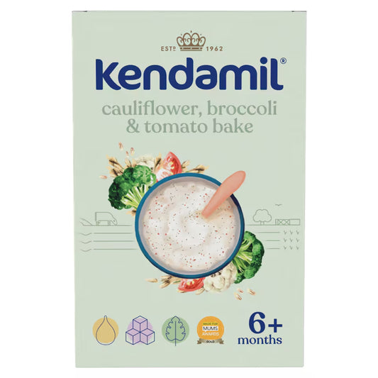 Kendamil Kendamil Cauliflower, Broccoli & Tomato Bake 6+ Months 150g  ケンダミル カリフラワー ブロッコリー トマト ポリッジ お粥 離乳食 赤ちゃん おかゆ 生後6ヵ月から 砂糖無添加 ベビーフード 野菜