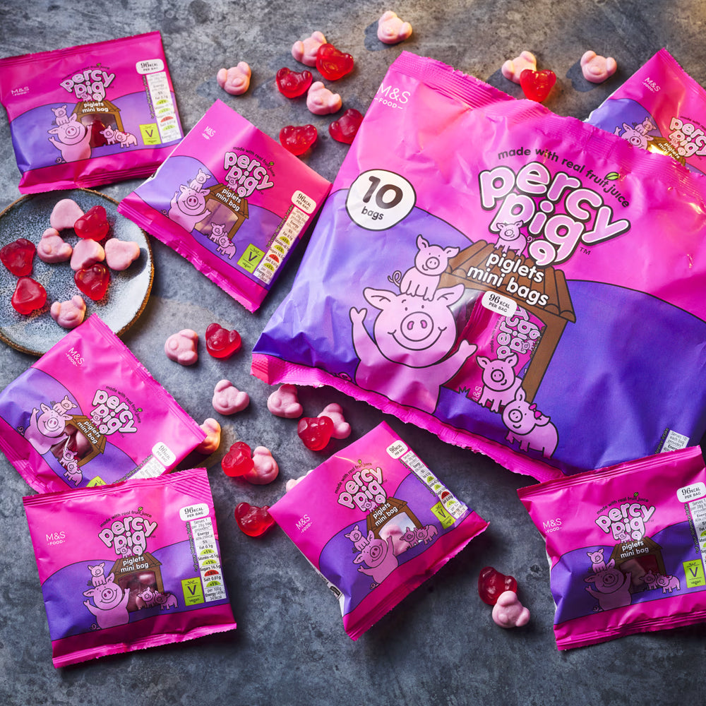 M&amp;S Percy Piglets Mini Bag 10 x 28g M&amp;S Percy Piglets Mini Bag 10 x 28g