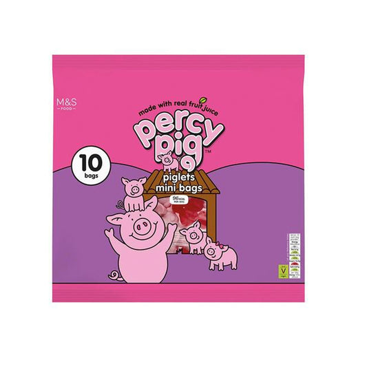 M&S Percy Piglets Mini Bag 10 x 28g M&S パーシー ピグレット ミニバッグ 28g x 10個入り