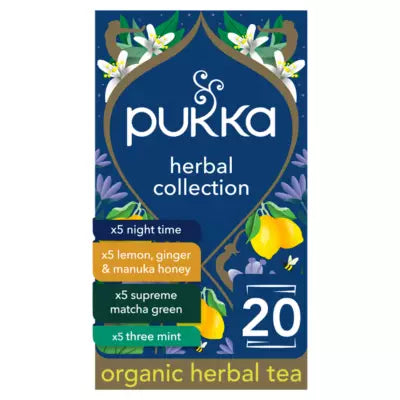 Pukka Tea Herbal Collection Tea Bags 20 per pack パッカ ティー ハーブコレクション ティーバッグ 20 個入り