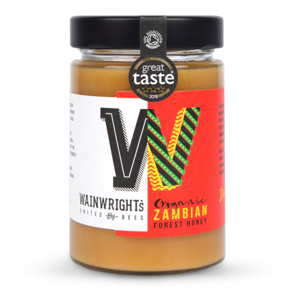 Wainwright's Organic Zambian Forest Honey 380g ウェインライト オーガニック ザンビア フォレストはちみつ
