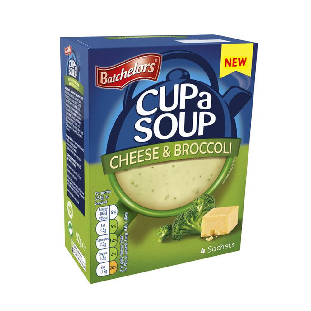 Batchelors Cup a Soup Cheese & Broccoli 4 Sachets 92g バチェラー カップスープ チーズ＆ブロッコリー 4袋 92g