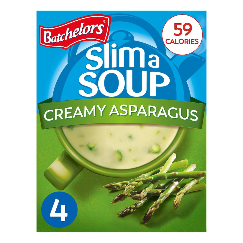 Batchelors Slim a Soup Creamy Asparagus 4 pack 59g バチェラーズ スリムアスープ クリーミーアスパラガス 4パック 59g