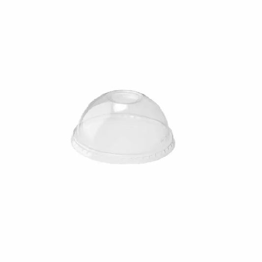 10 Oz Clear Dome Lid With Hole