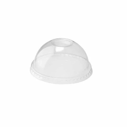 12 Oz Clear Dome Lid With Hole