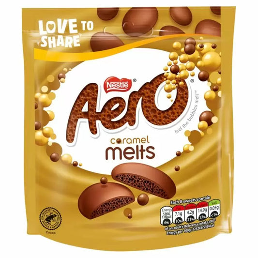 Aero Melts Caramel Chocolate Sharing Bag 86g